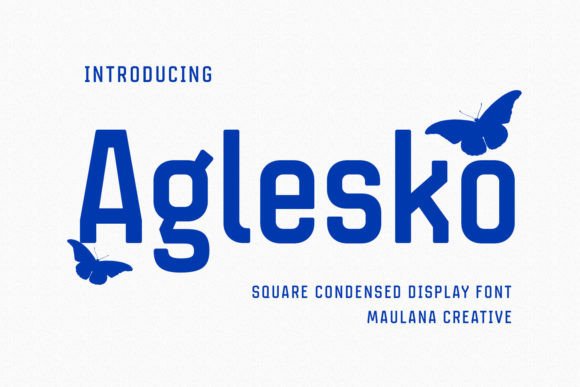 Aglesko: A Modern Condensed Sans Display Font for Editorial Design