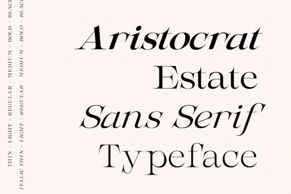 Aristocrat Estate Font: Elevating Handmade Labels