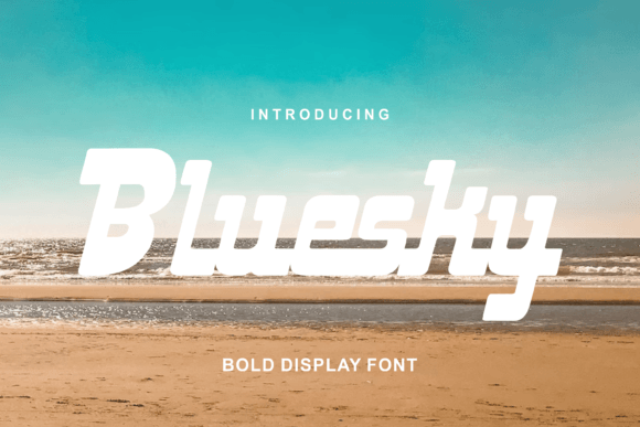 Bluesky Font: Bold Display Typography for Web Design