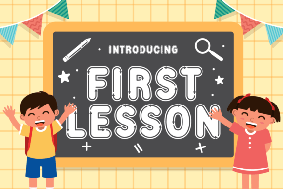 First Lesson Font: A Friendly Display Typeface for Editorial Design