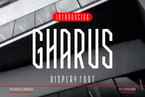 Gharus Font: Elevating Campaign Visuals with Unique Display Type