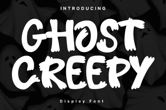 Ghost Creepy Font: Whimsical Display Type for Crafts