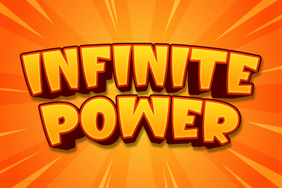 Infinite Power Font: A Bold Display Typeface for Branding