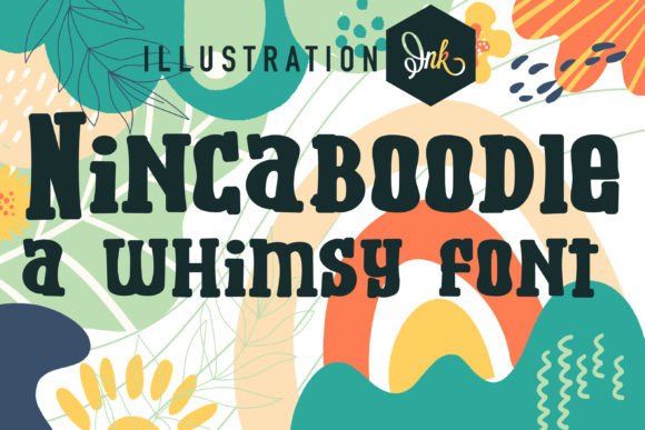 Nincaboodle Font: Whimsical Display Type for Crafters