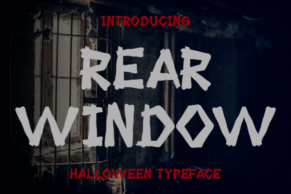 Rear Window Font: Spooky Display Typography for Web Design