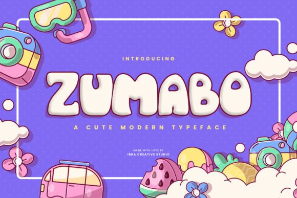 Testing Zumabo Font for a Playful Brand Identity Project