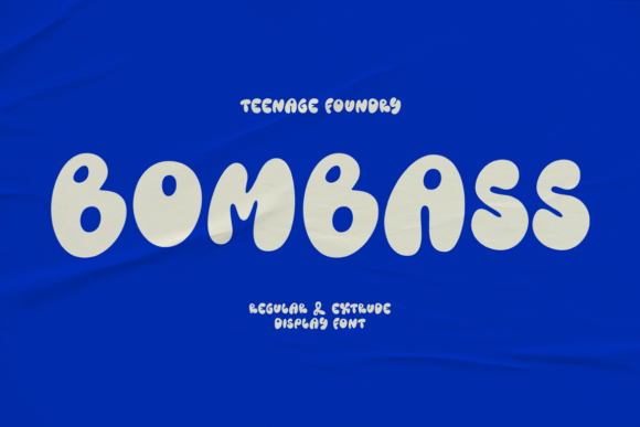 Tf Bombass Font: Groovy Editorial Typography