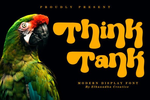 Thinktank Font: Groovy Display Type for Makers